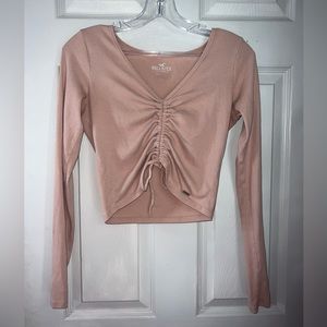 Pink V Neck Blouse